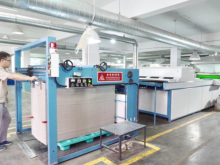   Automatic UV glazing machine